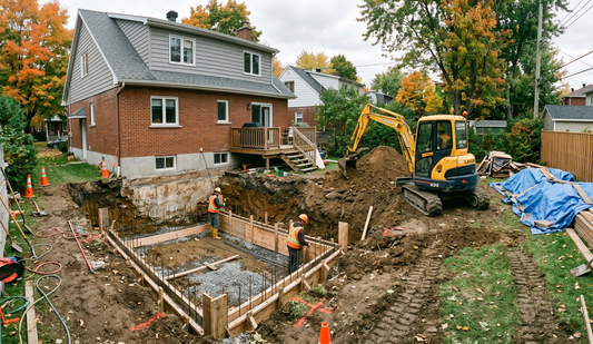 Réussir l'excavation pour votre extension de maison
