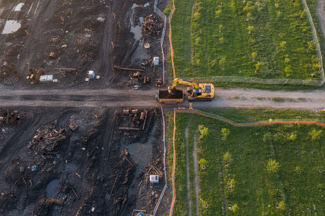 Main Contamine Comment redonner vie à un terrain contaminé – ESG Excavation